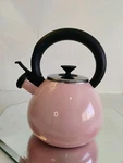 The Cellar Enamel On Steel Tea Kettle New In Open Box. Price: $35.00.