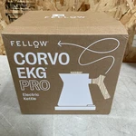 New!! Fellow Corvo Ekg Pro Matte White W/ Maple Handle Electric Pour-over Kettle Open. Price: $119.97.