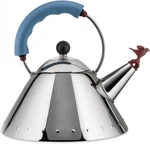 Alessi Michael Graves Stainless Steel Kettle With Bird Whistle, Blue HANDLE,1.7L New. Price: $179.99.