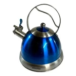 Bergner Cobalt Blue Stainless Mcm Steel Whistling Tea Kettle Pot 2.5 Quart See Used. Price: $24.99.