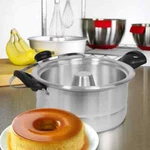 Bene Casa Aluminum Flan Mold Double Boiler With Glass Lid (1.6 Liter) BC-58378 New. Price: $27.26.