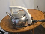 Russell Hobbs Stainless Steel Electric Kettle C110 White Handle Cord Used. Price: $70.00.