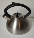 Copco Tea Kettle Water Pot Stainless Whistling Black Handle Vintage. Used. Price: $19.99.