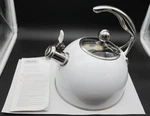 Viking 2.6 Qt 3-PLY Encapsulated Stainless Base Aluminum Core Tea Kettle Nwot Open. Price: $89.00.
