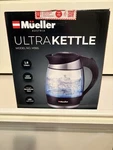 Mueller Austria Ultra Kettle M99S Water Heater Speedboil Techglass 1.8L New. Price: $50.00.