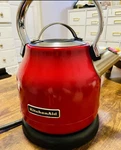Corded Electric Tea Kettle Stainless Steel Red Used. Price: $40.00.