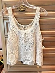 Nwt Willow & Clay Tea Stain Lace Flyaway Crochet Crop Blouse Top Msrp $85 New. Price: $24.95.