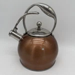 Wolfgang Puck 2.2 Quart Tea Kettle Stainless Steel 022015 Used. Price: $14.24.