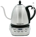Bonavita Gooseneck Electric Kettle, Stainless Steel Water New. Price: $64.92.