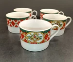 Gibson Christmas Tea/coffee Cups With Handles Flat Set 5 Used. Price: $14.50.