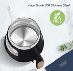 Bpa-free Black 1 Liter Electric Kettle Removable Stainless Steel Infuser Heater New. Price: $89.26.