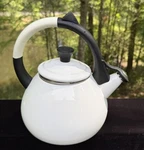 Mint Creuset 1.6 Quart Oolong Kettle Tea Water Rare Single Tone White Nwob Open. Price: $175.00.