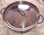 Martha Stewart - Exclusively For Macy 8.5 Qt 98 Stainless Steel Pot W/lid Used. Price: $23.99.