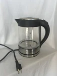 Megachef 1.7LT. Glass And Stainless Steel Electric Water Kettle Model Mgktl 1752 Used. Price: $18.99.