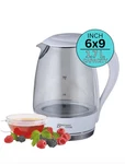 Brilliant Cook Electric Kettle With Led Light 1.7L Huge Capacity White 6X9 Inch New. Price: $39.99.