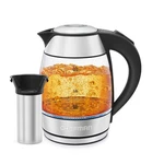 Chefman Easy-steep 1,8L Electric Kettle With Tea Infuser, Stainless Steel New. Price: $47.04.