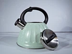Dolly Parton - Whistling Tea Kettle 3.3 Qt. Speckled Green Aluminum Used. Price: $54.99.
