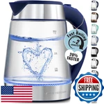 Zulay Kitchen 1.7L 1500W Electric Water Kettle Fast Boil, Auto Shut-off New. Price: $72.11.