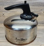 Revere Ware 1801 Copper Bottom Small Whistling Tea Kettle/pot Qt AO2H Used. Price: $15.00.