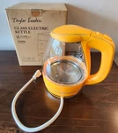 Taylor Swoden 1.7L Glass Electric Kettle Keep Warm, Led, Auto Shut-off Orange Open. Price: $44.95.