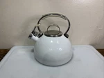 Kitchen Aid White Enamel 2 Quart Whistling Tea Kettle 1.9 TQQQ04 Used. Price: $26.83.