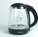 Aroma AWK-151B 1.2L 5-CUP Glass Electric Kettle Black Only Used. Price: $14.99.