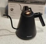 Nib Elite Gourmet 1L Gooseneck Electric Kettle Digital Temp Control New. Price: $55.00.