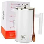 French Press With Thermometer - Insulated Coffee Stainless Steel White New. Price: $63.35.