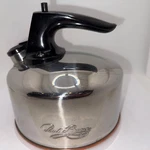 Revere Ware Whistling Tea Kettle Pot Copper Bottom 1 Qt Quart F93-C Used. Price: $19.95.