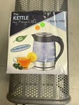 Megachef 6-CUP Corded Electric Kettle Open. Price: $18.00.
