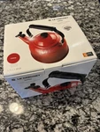 Brand New Creuset Demi 1.25 Qt 1.1L Color: Cerise - Whistling Tea Kettle. Price: $80.00.