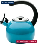 Circulon Enamel Steel Whistling Induction Teakettle, For Stovetop New. Price: $66.10.