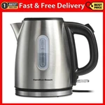 Hamilton Beach Stainless Steel Kettle, 1.2 Liter, 5 Cup Capacity, Ultra-fast Hea New. Price: $31.99.