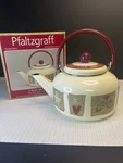Pfaltzgraff Holiday Spice Tea Kettle 2QT Porcelain Enamel On Steel 2004 Used. Price: $24.99.