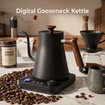 Electric Gooseneck Kettle Digital Temp Control Pour Over Coffee Tea New. Price: $115.00.