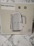 Smeg 50'S Retro Style Aesthetic KLF03SSUS Electric Kettle, Stainless Steel Used. Price: $125.00.