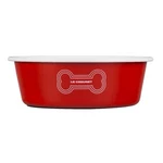 Le Creuset Large Dog Bowl/dish Enamel On Steel 7 Inch- (RED)-6 Cups New. Price: $29.50.