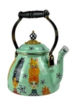 Mackenzie-childs Terry Runyan Special Edition Cat Lady Tea Kettle 2 Qt. New Box. Price: $325.00.