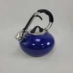 Chantal Classic Loop Enamel On Steel Whistling Tea Kettle, 1.8 Qt Blue Used. Price: $24.95.