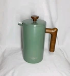 Poliviar 7379 French Press Coffee Pot Wood Handle 34OZ. -M1 Used. Price: $25.00.