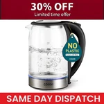 Cosori Electric Kettle, No Plastic Filter & Spout, 1.7 Tea Hot Water New. Price: $48.86.