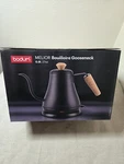 Gooseneck Electric Water Kettle Bodum 11883-259US Melior , 27 Ounces Matte Black Open. Price: $35.00.