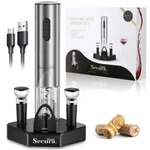 Electric Wine Opener Set, Type Cordless Rechargeable Corkscrew Bottle New. Price: $96.38.