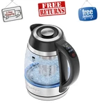 Chefman 1.8L Electric Kettle, 1750W Fast Boil, Tea Infuser, Temp Control, Steel New. Price: $45.29.