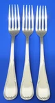 3 S8Y2 Leaves By Sori Yanagi Martian Silverplated 18-8 Stainless Dinner Forks Used. Price: $47.96.