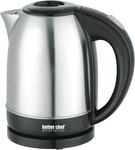 Better Chef Cordless Electric Kettle 7-CUP Stainless Steel 360-DEG Swivel Base New. Price: $26.99.