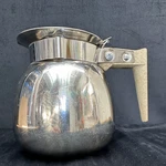 Vintage Brandware Tea/coffee Pot Stainless Steel Korea Wood Handle Decanter Used. Price: $19.99.