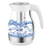 Brentwood Glass 1.7 Liter Electric Kettle With Tea Infuser White New. Price: $68.06.