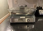Cuisinart STM-1000 Cookfresh Digital Glass Steamer White Stainless Steel New. Price: $124.75.