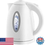 Ovente Electric Kettle 1.7L Fast W/ Auto Shut-off, Boil-dry, White KP72W New. Price: $26.23.